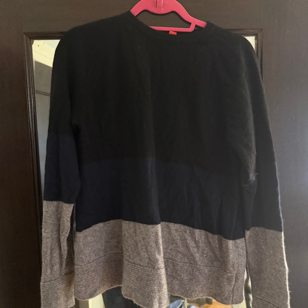 Marine Layer 100% Cashmere Colorblock sweater